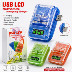 USB LCD Multifunctional Universal Battery Charger